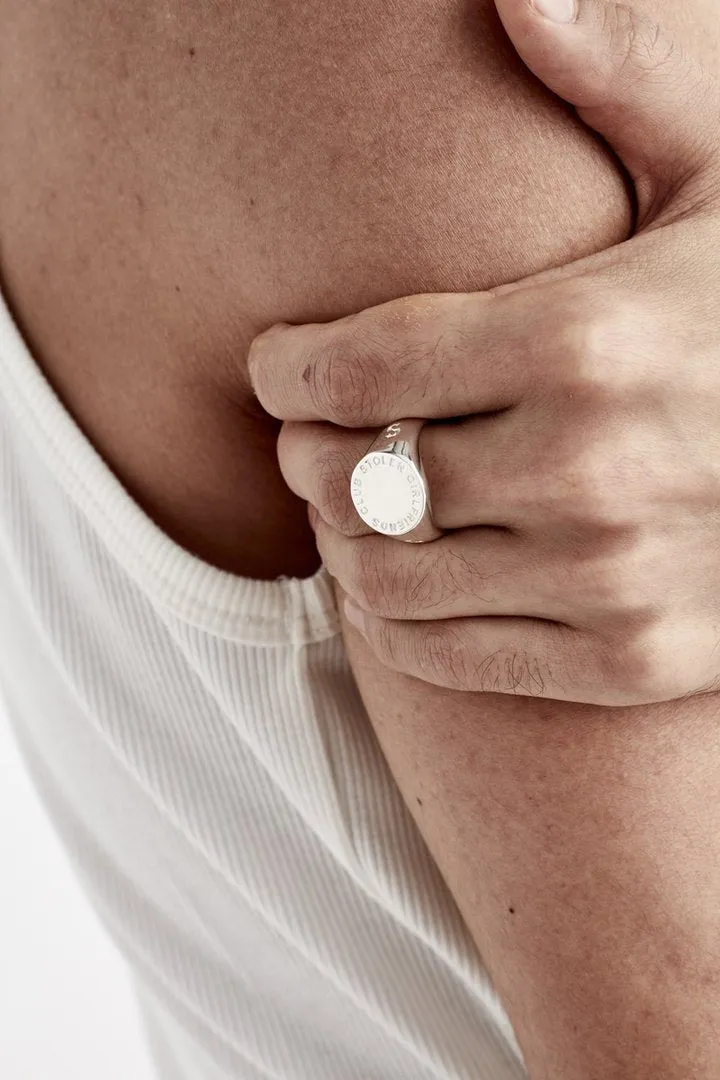 Stolen Girlfriends Club - Text Logo Sovereign Ring