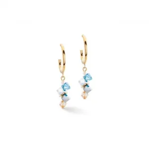 Swarovski Crystal Aqua Earrings 4639/21-2000