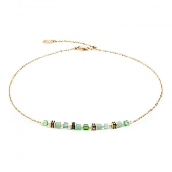 Swarovski Crystal Green Gold Necklace 5076/10-0516