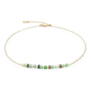 Swarovski Crystal Green Gold Necklace 5076/10-0516