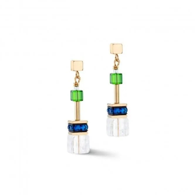 Swarovski Crystal Multicolour Gold Earrings 3018/21-1516