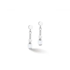 Swarovski Crystal White Silver Ear Studs 4356/21-1417