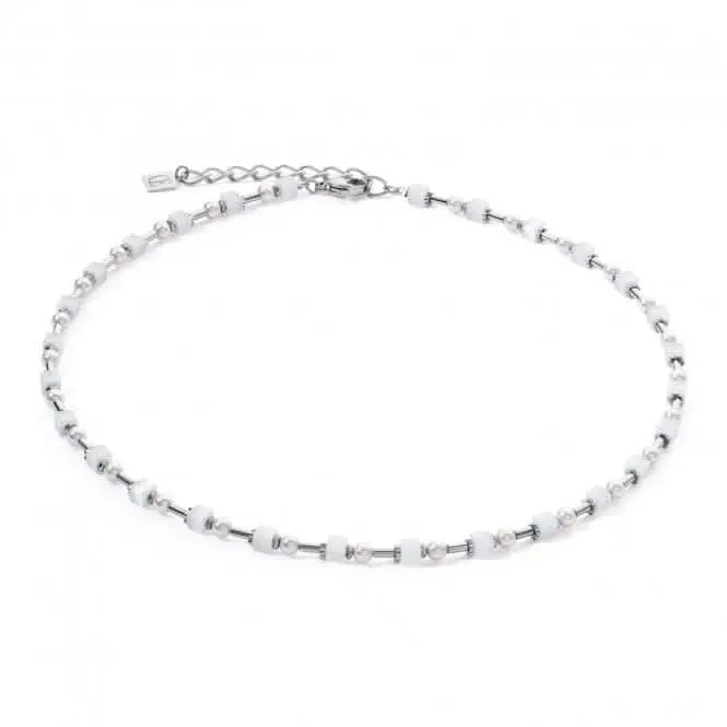 Swarovski Crystal White Silver Necklace 4356/10-1417
