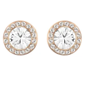 Swarovski Rose Gold White Crystal Angelic Stud Earrings