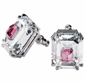 Swarovski Chroma Pink Crystal Stud Earrings