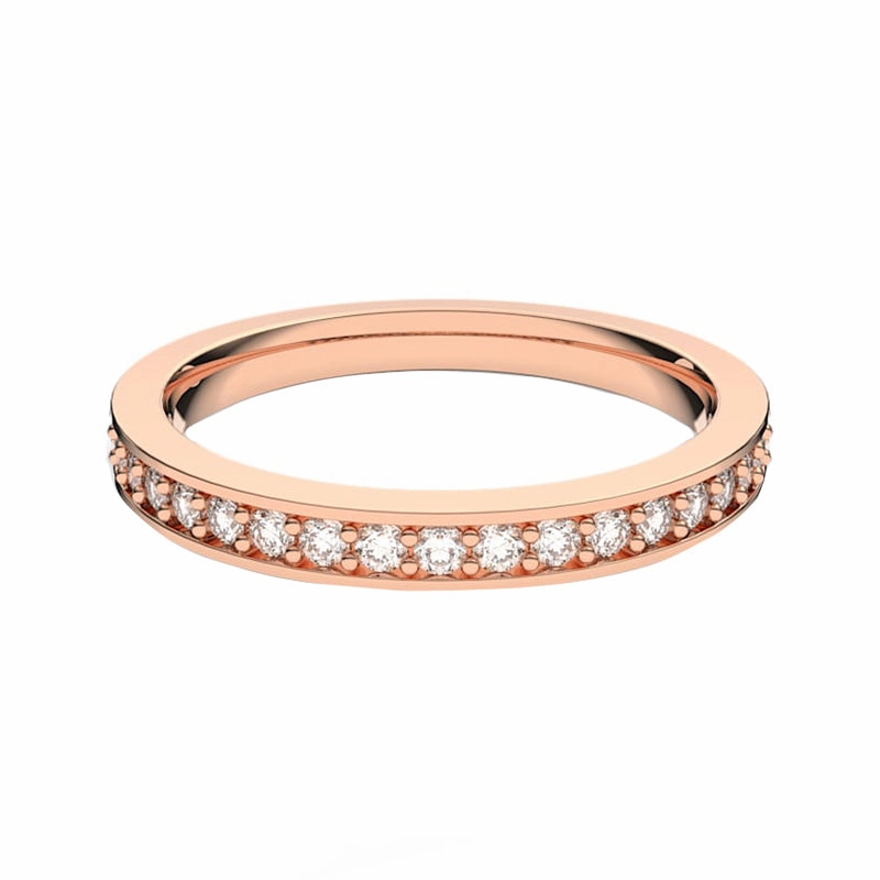 Swarvoski Rare Rose Gold Tone Plated Ring - Size 52