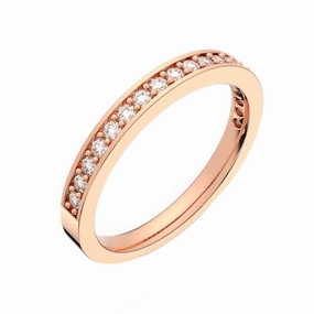 Swarvoski Rare Rose Gold Tone Plated Ring - Size 52