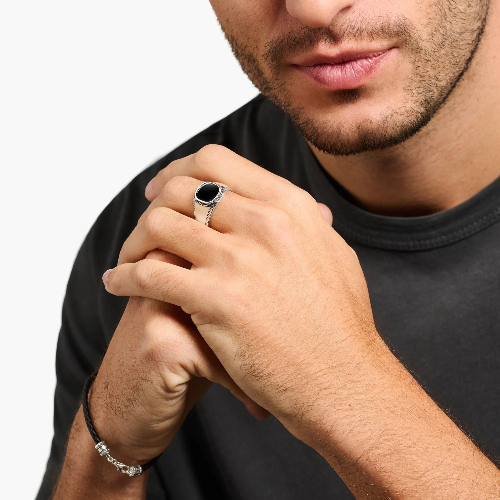 Thomas Sabo Black Onyx Ring