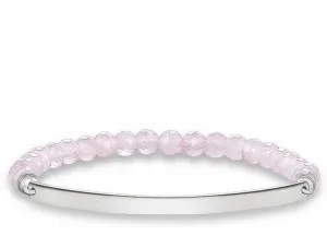 Thomas Sabo Bracelet Love Bridge Rose Quartz Silver 16cm