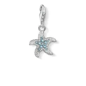 Thomas Sabo Charm Club Sterling Silver Blue Spinel Starfish Charm D