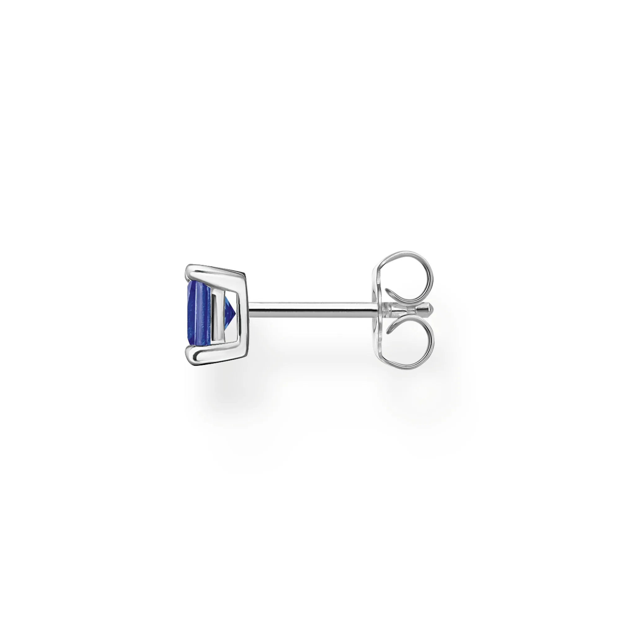 Thomas Sabo Charm Club Sterling Silver Blue Stone Single Ear Stud