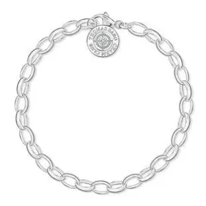 Thomas Sabo Charm Club Sterling Silver Diamond Charm Bracelet Small D