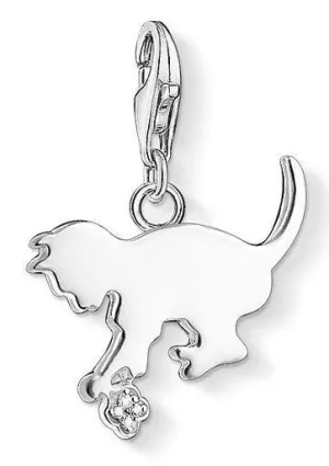 Thomas Sabo Charm Club Sterling Silver Diamond Kitten Charm