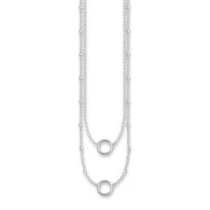Thomas Sabo Charm Club Sterling Silver Double Necklace D
