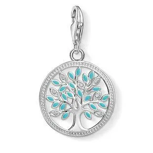 Thomas Sabo Charm Club Sterling Silver Enamel Tree Of Love Charm