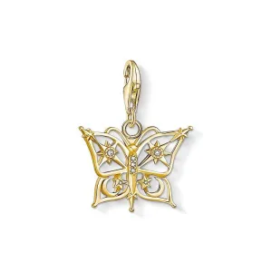 Thomas Sabo Charm Club Sterling Silver Gold Plated Star Moon Butterfly Charm D