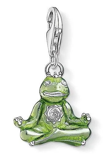 Thomas Sabo Charm Club Sterling Silver Green Frog Charm D