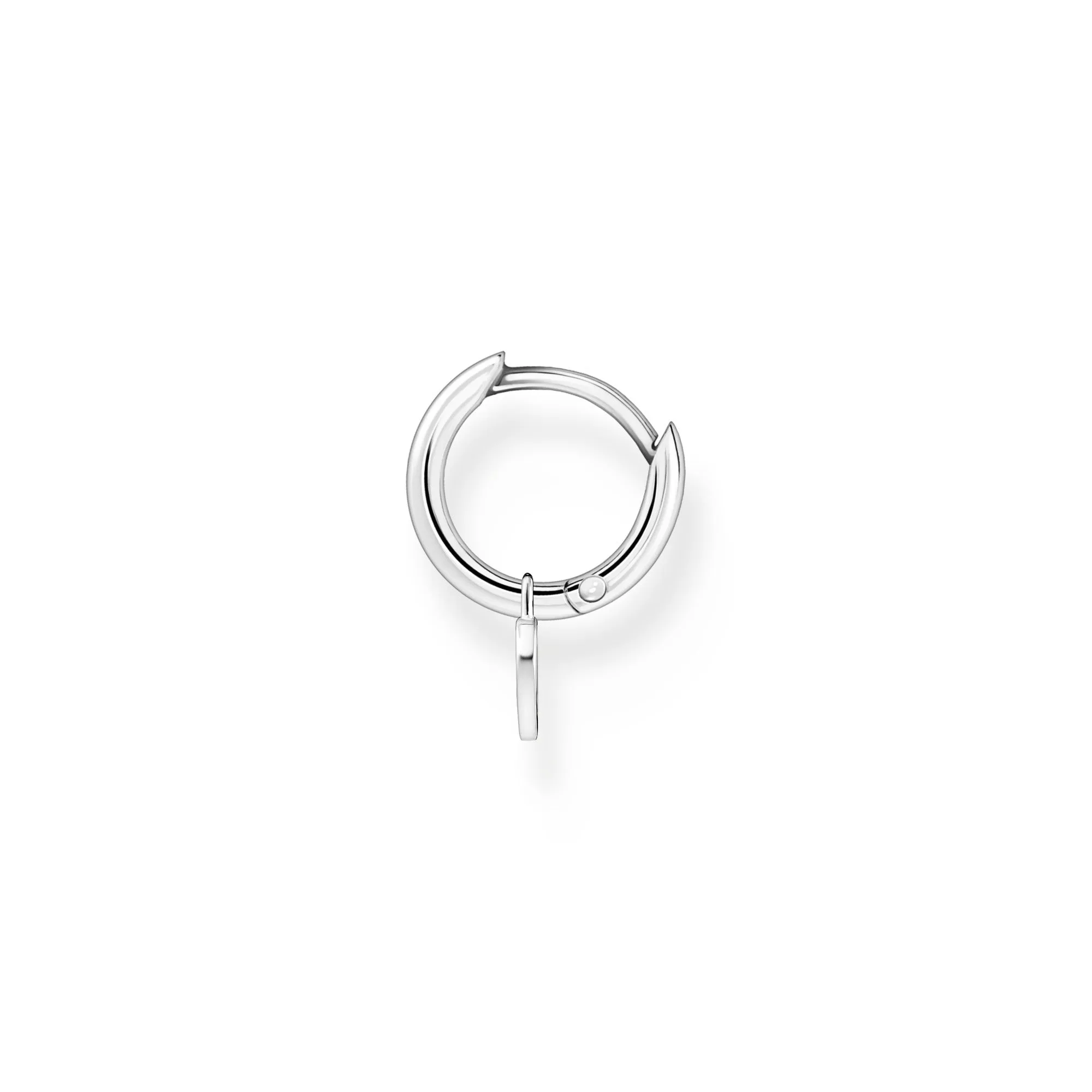 Thomas Sabo Charm Club Sterling Silver Heart Pendant Single Hoop Earring