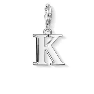 Thomas Sabo Charm Club Sterling Silver Letter K Charm D
