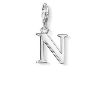 Thomas Sabo Charm Club Sterling Silver Letter N Charm D