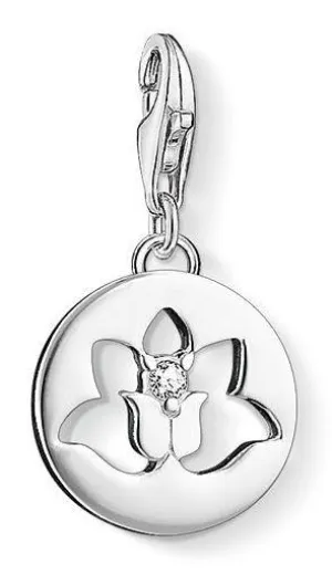 Thomas Sabo Charm Club Sterling Silver Lotus Flower Charm D