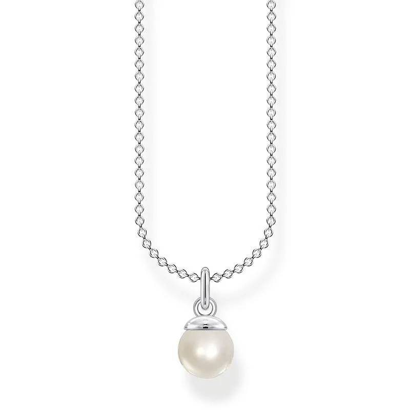 Thomas Sabo Charm Club Sterling Silver Pearl Necklace