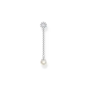 Thomas Sabo Charm Club Sterling Silver Pearls Pendant Long Earring D