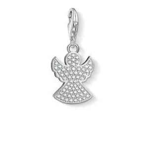Thomas Sabo Charm Club Sterling Silver White Zirconia Angel Charm D