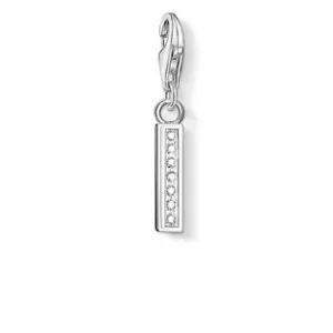 Thomas Sabo Charm Club Sterling Silver White Zirconia Letter I Charm D