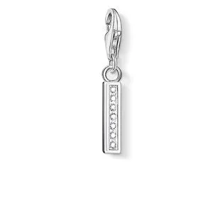 Thomas Sabo Charm Club Sterling Silver White Zirconia Letter I Charm D