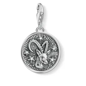 Thomas Sabo Charm Club Sterling Silver Zirconia Capricorn Zodiac Charm