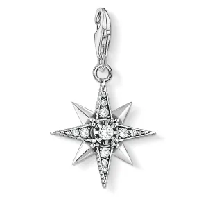 Thomas Sabo Charm Club Sterling Silver Zirconia Royalty Star Charm