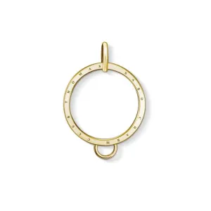 Thomas Sabo Charm Club Yellow Gold Circle Charm Carrier D