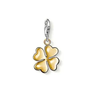 Thomas Sabo Charm Club Yellow Gold Cloverleaf Pendant D