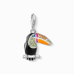 Thomas Sabo Charm pendant colourful toucan silver