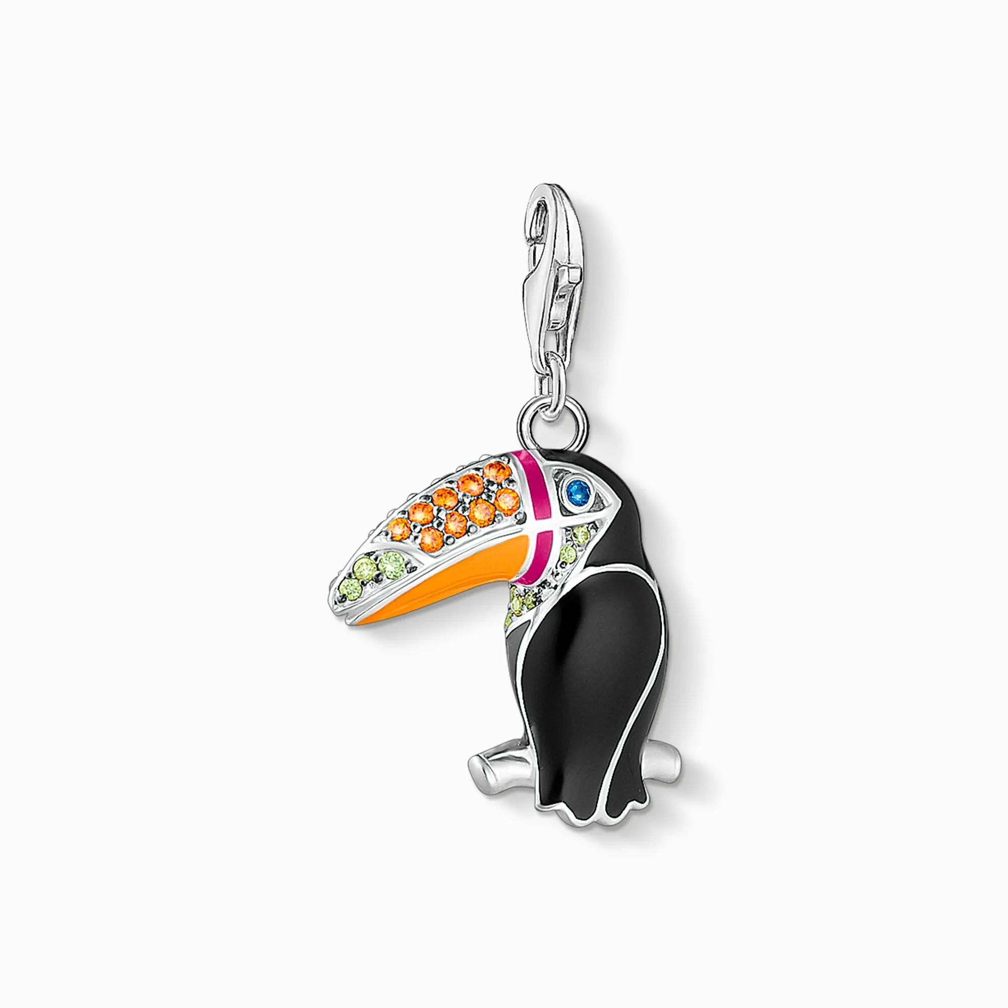 Thomas Sabo Charm pendant colourful toucan silver