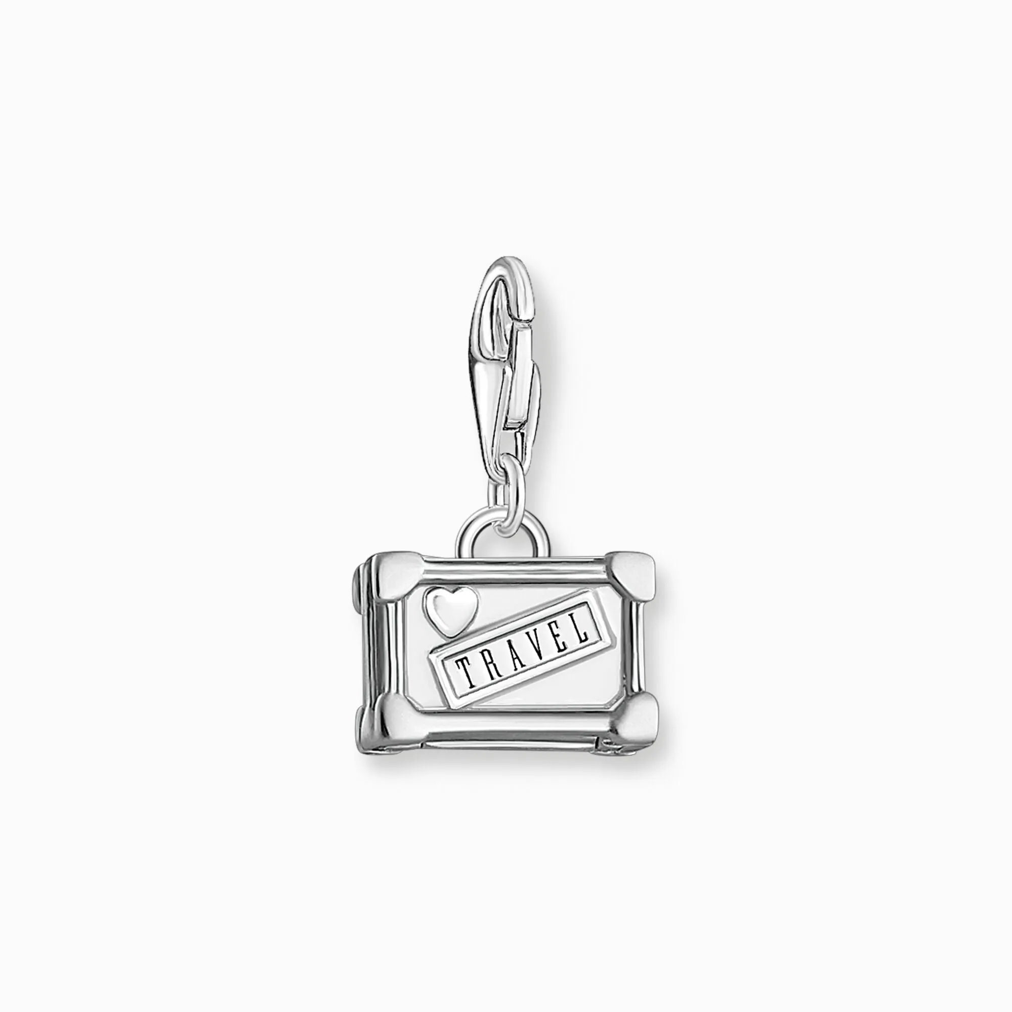 Thomas Sabo Charm pendant colourful vintage suitcase silver