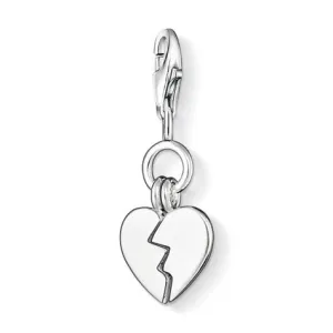 Thomas Sabo Charm  Sterling Silver Club Broken Heart D