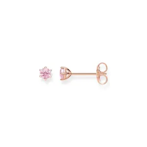 Thomas Sabo Earring Glam and Soul Rose Gold Hot Pink Zirconia Studs