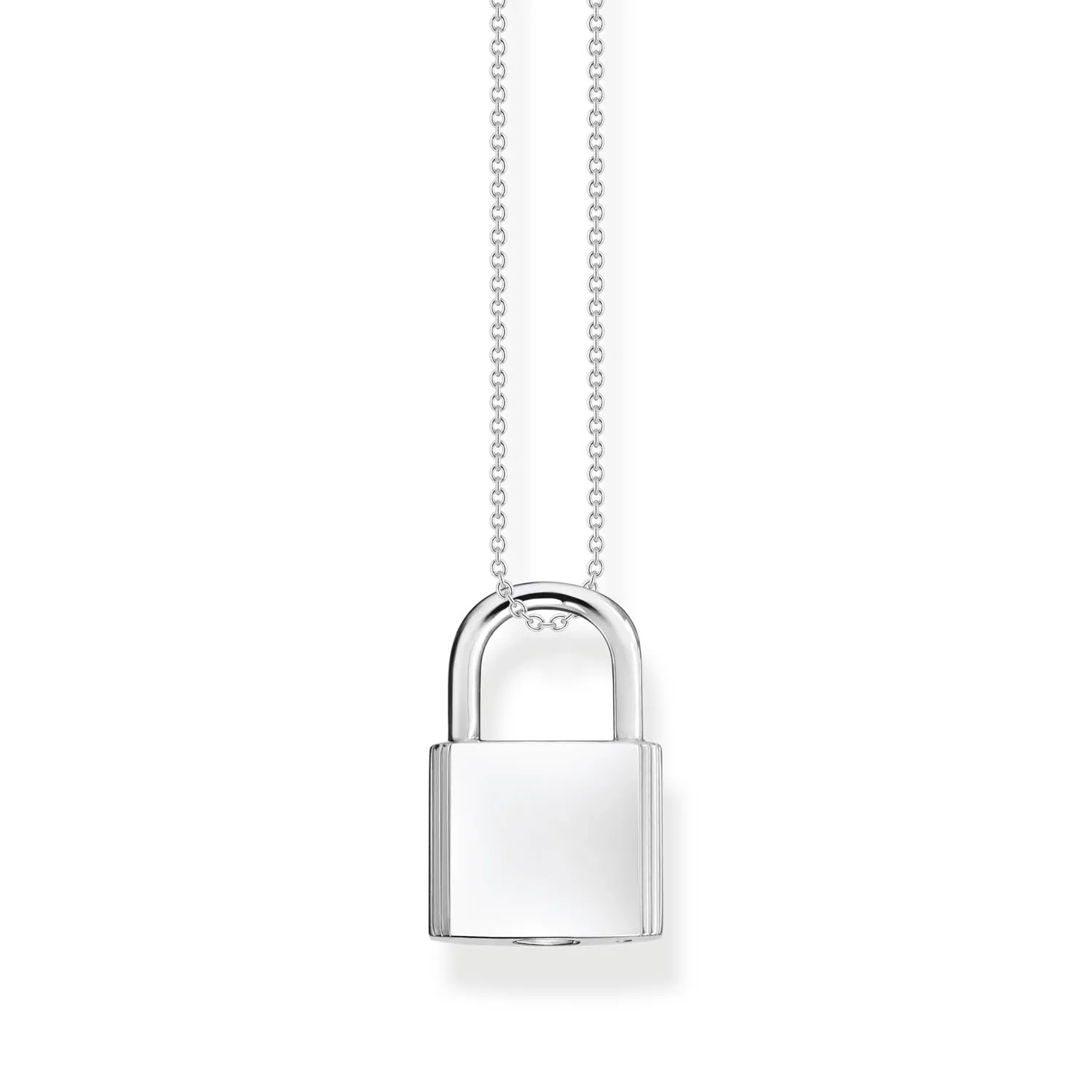 Thomas Sabo Engrav Sterling Silver Padlock on 40-45cm Chain