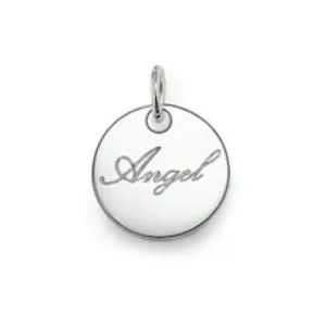 Thomas Sabo Glam & Soul 'Angel' Disc Charm Pendant