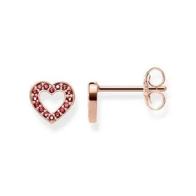 Thomas Sabo Glam And Soul Rose Gold Hearts Small Stud Earrings