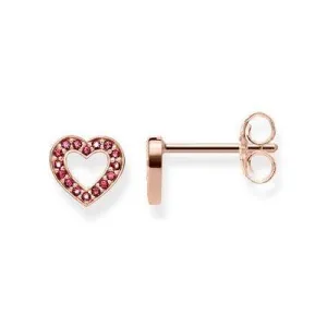 Thomas Sabo Glam And Soul Rose Gold Hearts Small Stud Earrings