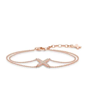 Thomas Sabo Glam And Soul Rose Gold White Zirconia Bracelet D