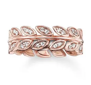 Thomas Sabo Glam And Soul Rose Gold White Zirconia Ring D