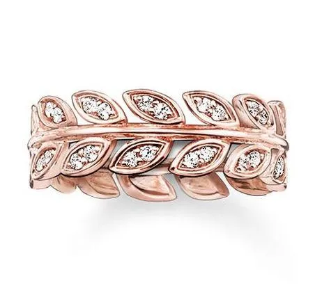 Thomas Sabo Glam And Soul Rose Gold White Zirconia Ring D