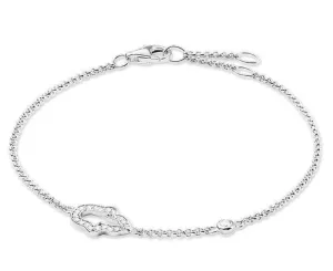 Thomas Sabo Glam And Soul Silver Zirconia Hand Of Fatima Bracelet D