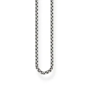 Thomas Sabo Glam And Soul Sterling Silver Blackened Venezia Chain 42cm