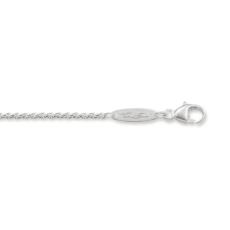 Thomas Sabo Glam And Soul Sterling Silver Cord Chain - 50cm