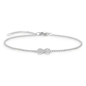 Thomas Sabo Glam And Soul Sterling Silver Diamond Infinity Bracelet